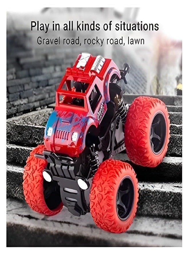 Sky Tech® Monster Trucks (Pack of 2), Friction Powered Monster Car Toys for Boys 3-7 Years Old, Durable High-Density Alloy and Non-Toxic Plastic, Non-Slip Tires for Educational Play(Pack of 2) - Image 4